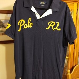 Polo by Ralph Lauren Men's Navy Shirt XXL Custom Fit